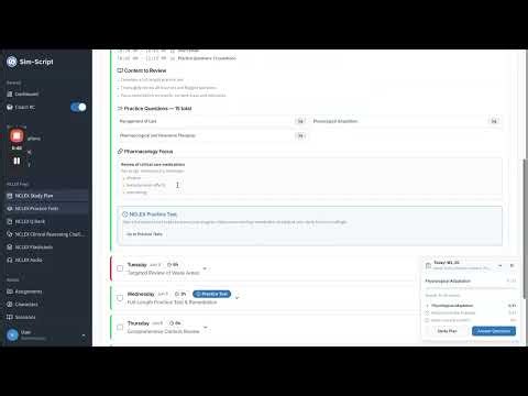 VIDEO 3 Sim Script NCLEX Study Plan Part 3