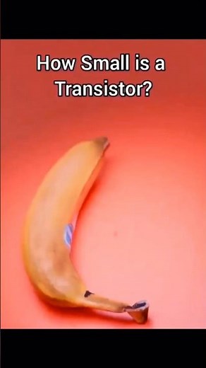 How small are modern transistors? #science #technology
