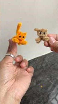 Fuzzy wire cat tutorial ❤️🥰 #crafts #craftyhome a#fuzzywire #cat