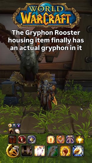 The Gryphon Rooster housing item finally has an actual gryphon in it now… and it looks amazing. Midnight Pre-Patch 12.0 just made housing even cooler #worldofwarcraft #warcraft #mmo #mmorpg #gaming | Dvalin Gaming