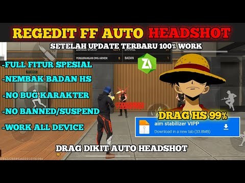 AIMLOCK KEPALA 100% ‼️REGEDIT FF AUTO HEADSHOT !! TERBARU 2025 ANTI SERVER CHEAT FF MAX & FF ORI