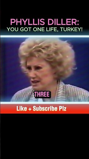 Phyllis Diller — “Stuff Your Life Like a Turkey” Thanksgiving Pep Talk #Thanksgiving #ClassicComedy