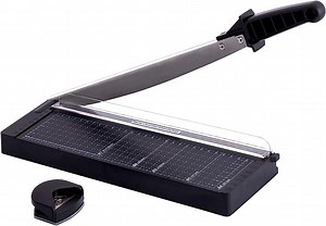 ZeenArt Paper Cutter, 12" Cutting Length, Black