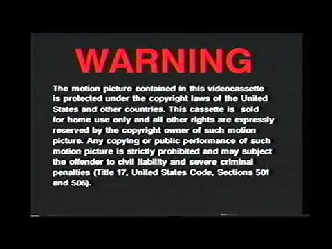 Opening To An American Tail Fievel Goes West 1992 VHS