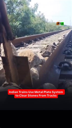 I SAY INDIA🇮🇳 on Instagram: "As part of its safety enhancement efforts, Indian Railways has installed a metal plate at the front of trains to clear debris and stones from railway tracks. A video of the mechanism operating has gone viral, highlighting how the device prevents potential damage and accidents by removing obstructions in advance. The measure has received positive feedback from viewers, who described it as a sensible and effective safety upgrade. The initiative reflects Indian Railwa