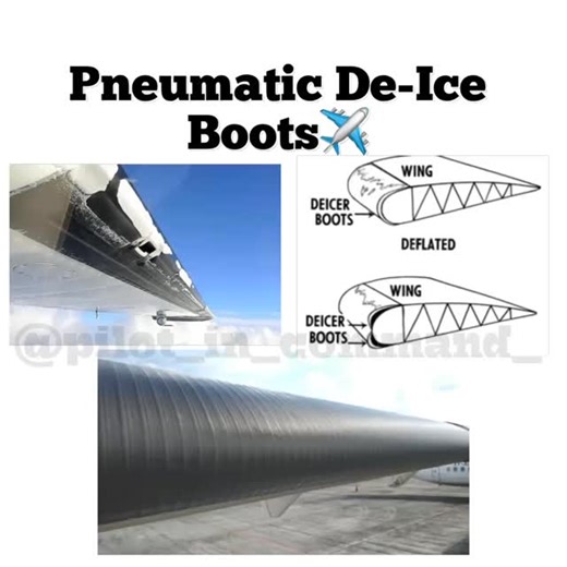 Pilot in Command | What is a Pneumatic De-Icing System? When flying in known icing conditions, the leading edges of the aircraft can collect layers of ice,... | Instagram