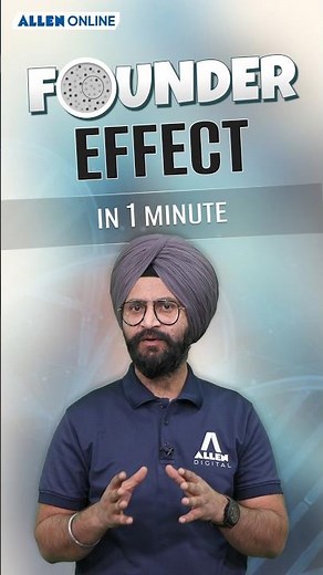 Founder Effect🧬 How a Small Population Can Lead to Significant Genetic Drift #shortvideo