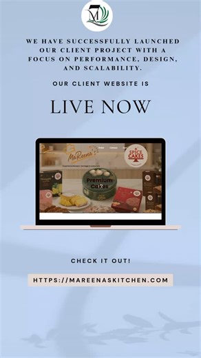 Sevense on Instagram: "Website Launched Successfully for Our Client – MaReena’s Kitchen! 🌐 We are thrilled to announce the official launch of the MaReena’s Kitchen website — a fully customised web application designed and developed to elevate the online presence of this premium bakery brand. ✨ What’s on the new site: • Browse and order premium cakes online • Curated Kerala cake collections & combo offers • Custom order features for special occasions • Fast delivery & user-friendly experience Th