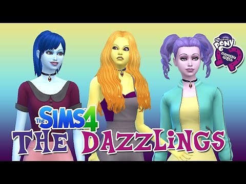 The Dazzlings My Little Pony Equestria Girl CAS || The Sims 4 Create A Sim + Full CC List