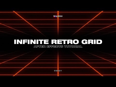 Retro Sci-Fi 3D Grid | After Effects Tutorial