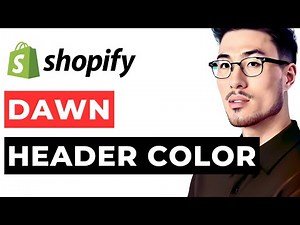 How to Change Header and Footer Theme Color in Dawn Theme Shopify