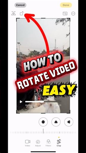How to Rotate a Video on iPhone 🔄 iPhone Me Video Rotate Kaise Kare? #iphone #rotate #tech #short