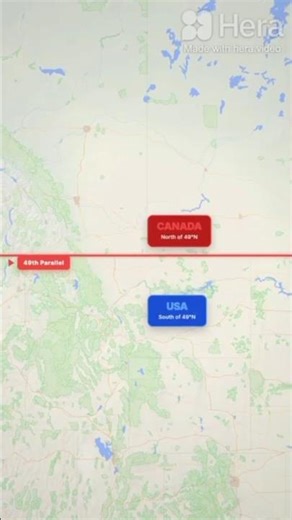 Why the USA Has a Straight Line Border With Canada 😱
