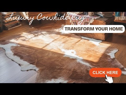 Real Brown & White Cowhide Rug | Genuine Hair-On Cowhide Decor