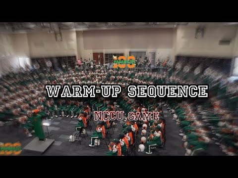 Famu Marching 100 | Warm-up Sequence | NCCU Game (2025)