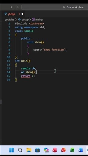 ‎How to access function outside of class | class and object in c++ #class #object #cpp