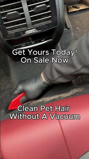 Satisfying Dog Hair Removal Hack | Remove Dog Hair From Your Car in Seconds (Car & Carpet)