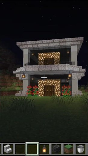 How to make simple and easy modern house in minecraft #mctutorial #minecraft #shorts #modernhouse