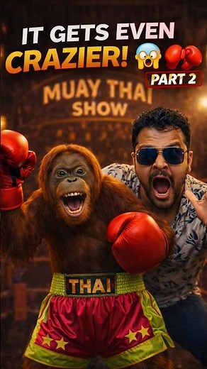 Unbelievable Monkey Boxing at Safari World Bangkok 😳🥊