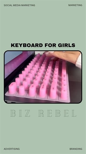 Biz Rebel - Business | Marketing on Instagram: "Keyboard Cover Business ⌨️ An American entrepreneur went viral with a simple yet brilliant business idea — rubber keyboard covers with extended keys. Hundreds of thousands of women love getting their nails done, but typing can be tough with long nails. Her product solves this problem, making typing easy, comfortable, and stylish for anyone. This clever startup shows how identifying a small pain point can turn into a profitable side hustle or small 