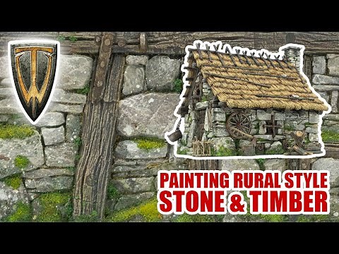 Painting Rural Stone & Timber on Tabletop World Models