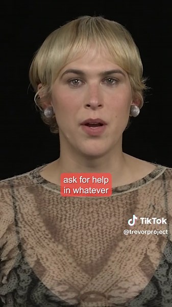 “It’s really dark right now — and it’s okay to acknowledge that. A brighter future is possible.” 🧡 In “I Wish You All the Best”, writer, director, and producer @tommy.dorfman tells the story of B, a nonbinary teen navigating rejection, identity, and the power of chosen family. The film beautifully captures what it means to find safety and love in a world that can so often feel unsafe for queer and trans people. The Trevor Project’s research shows that 89% of LGBTQ  youth say that seeing queer r