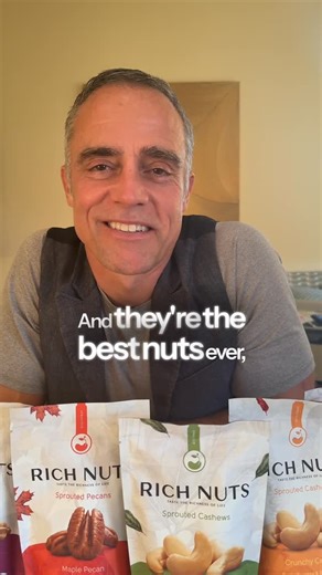 Rich Nuts on Instagram: "Rich breaks down why sprouting matters and why Rich Nuts hits different. Sprouting unlocks the full nutrient profile, removes gluten and lectins, and makes every flavor cleaner, lighter, and easier to digest. This is snacking with intention. Rich also explains how sprouting transforms the crunch and elevates the flavor so every handful actually fuels you. If you want to learn how to invest in the future of functional snacking, type invest in the comments and we will send