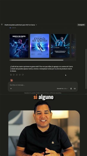 How to design your posters in Claude and edit them in Canva