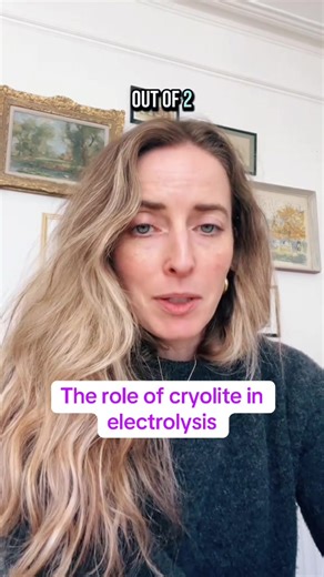 Ah the role of cryolite in electrolysis for GCSE chemistry paper 1- a small part of the specification and it shows- so few students know this. Please learn! #gcses #gcsechemistry #chemistry #gcsechemistrypaper1 #stem