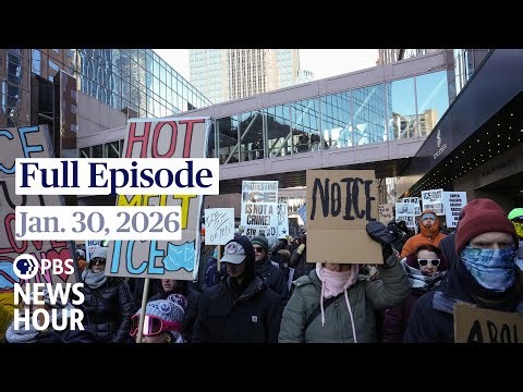 PBS News Hour full episode, Jan. 30, 2026
