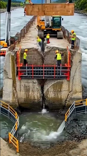 Broken Water Control Wall Rebuilt Into Massive Modern Dam | Real Timelapse (USA) #unitedstates