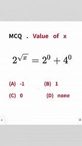7.6K views · 79 reactions | #math #squareroot #mritunjaylectures #mathematicseducation #MathematicsChallenge #MCQ | Mritunjay Lectures | Facebook