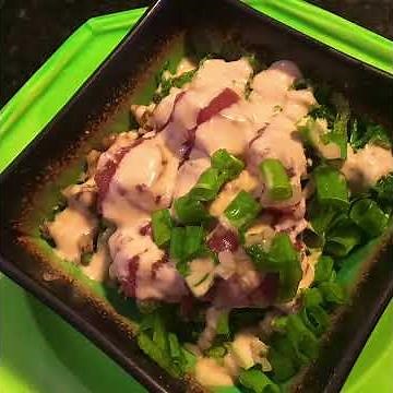 Healthy Cauliflower Rice Poke Bowl Recipe Ingredients