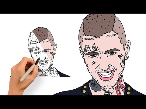 Drawing Lil Peep | Rapper Sharpie Art Tutorial
