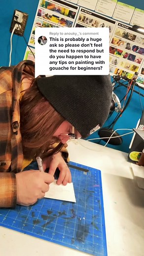 Beginner Gouache Painting Process Tutorial