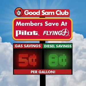 Members save 5¢ off gas and 8¢ off diesel instantly at Pilot Flying J using the Good Sam Club membership card. No codes to enter at the pump! http://bit.ly/2HSzlPS | Good Sam