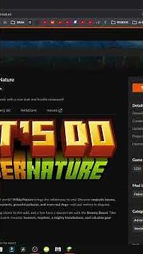 HOW TO GET the Wilder Nature MOD for MINECRAFT