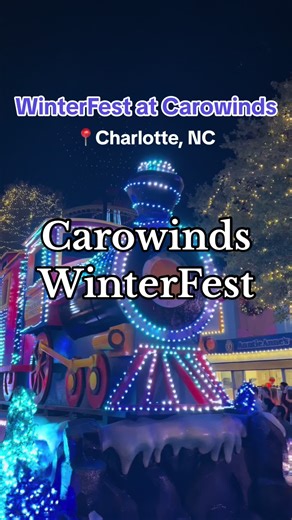 ❄️WINTERFEST at @Carowinds 🗓️: Nov. 17- Jan. 1 📍: Parkwide at Carowinds Celebrate the holiday season with your loved ones at Carowinds! This festival is great for a night with the kids! You can expect ✨beautiful christmas lights, 🎶live entertainment, and 🎄Holiday-inspired food and beverages! Some of our favorite events/activities: 🎅WinterFest Wonderland Parade (Start time 9pm) ⛸️Ice skating 🍪Cookies with Mrs. Claus 💌Write a letter to Santa PLUS speciality holiday gift shops and holiday-th