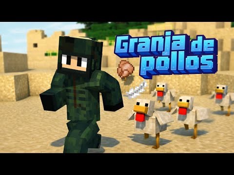 Granja de pollos AUTOMÁTICA en 3 MINUTOS | Minecraft Bedrock y Java 🐓