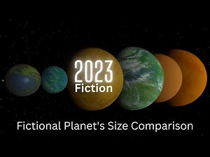 Fictional Planet's Size Comparison 3D - True Scale!