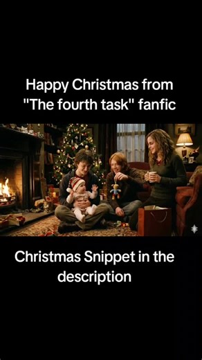 Christmas Drabble Hermione entered the living room with a cup of hot chocolate in her hands. The Christmas tree illuminated everything as far as the stairs, and even some nooks that still held traces of dark magic seemed to be cleansed by the colors. She smiled warmly upon seeing Harry sitting cross-legged on the floor, holding his daughter in his arms. The baby was already four months old; her lack of hair was covered by a little Christmas hat Mrs. Weasley had knitted.