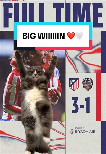 ¡Gran Victoria del Atlético de Madrid! ❤️🤍