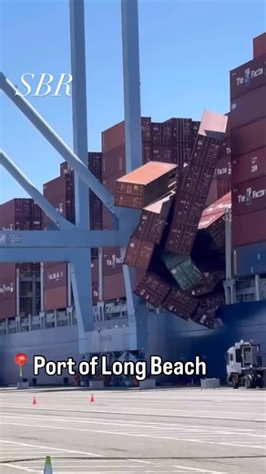 Dozens of Containers Fall Off Ship at Port of Long Beach | Long Beach, CA | Tuesday, September 9, 2025 | More below ⬇️ • Just before 9 a.m., more than 60 shipping containers toppled from the Portuguese-flagged cargo ship Mississippi, docked at the Pier G terminal, and plunged into the harbor waters. • Roughly 67 containers ended up in the water, according to the U.S. Coast Guard. • Some of these containers struck and damaged the STAX 2 clean-air barge, an adjacent pollution-capture vessel. • Car