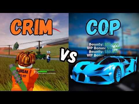 COP vs CRIMINAL - Who makes more in 1 HOUR? (Roblox Jailbreak)