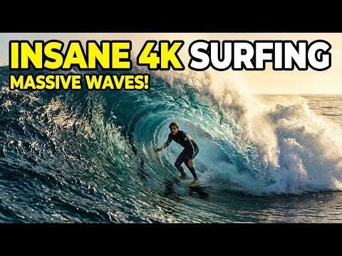 🌊 EPIC SURFING IN 4K 🌊 Massive Waves, Insane Rides & Pure Ocean Power 🏄‍♂️🔥