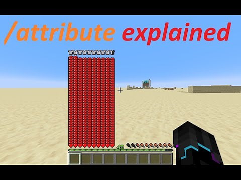 How to change player NBT Tags? /attribute command explained | Learn Minecraft Commands