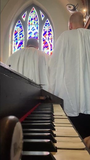Beautiful Renaissance polyphony singing during Latin Mass
