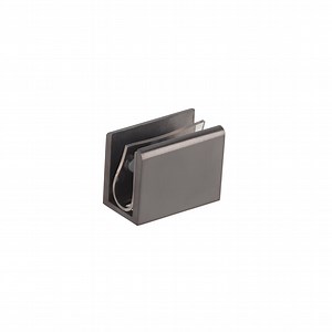 Pius Glass Panel Clip 10mm - Brushed Gunmetal