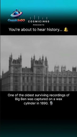 You’re Hearing Big Ben From 1890… 😳🔔