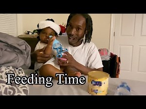 Feeding reborn baby role play with LeeAnna Reborn Dad